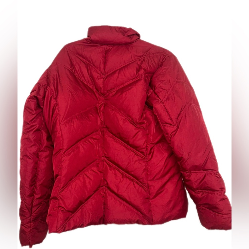 Eddie Bauer Vintage Premium Goose Down Red Quilted Jacket Size Large - Picture 4 of 10